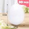 30PCS White Plastic Eggs Paintable Fake Eggs for Crafts Easter Decorations Basket Stuffers Hen Lays Eggs Pretend Play